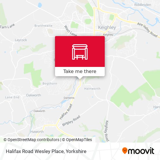 Halifax Road Wesley Place map