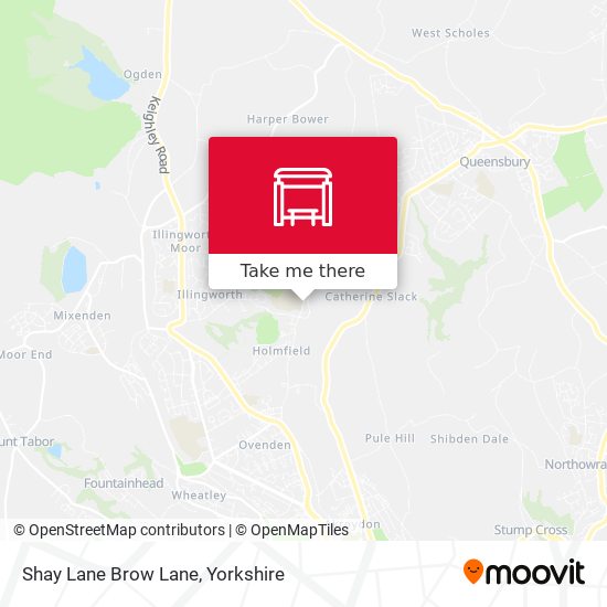 Shay Lane Brow Lane map