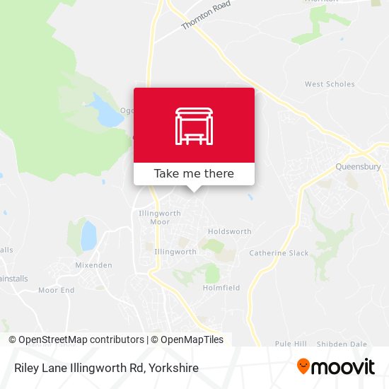 Riley Lane Illingworth Rd map