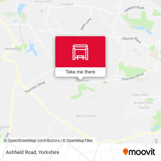 Ashfield Road map