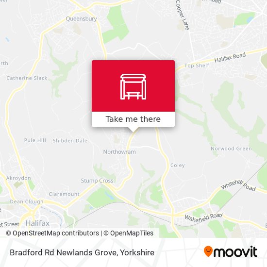 Bradford Rd Newlands Grove map