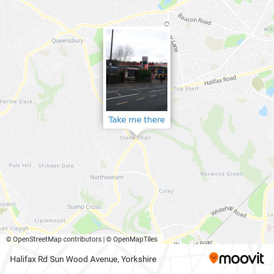 Halifax Rd Sun Wood Avenue map