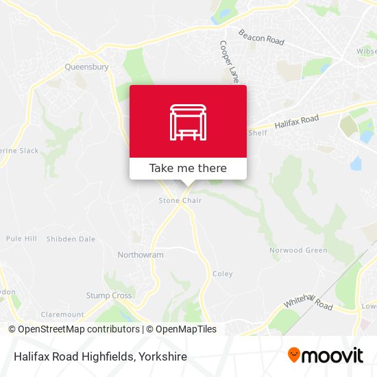 Halifax Road Highfields map