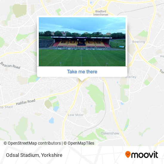 Odsal Stadium map