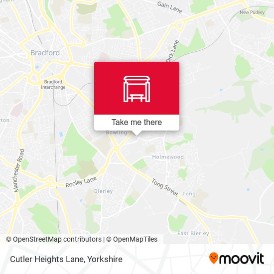 Cutler Heights Lane map