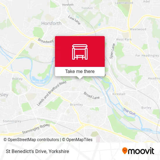 St Benedict's Drive map