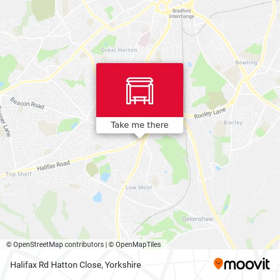 Halifax Rd Hatton Close map