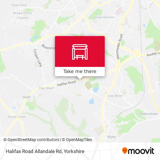 Halifax Road Allandale Rd map