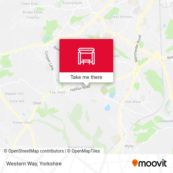 Western Way map