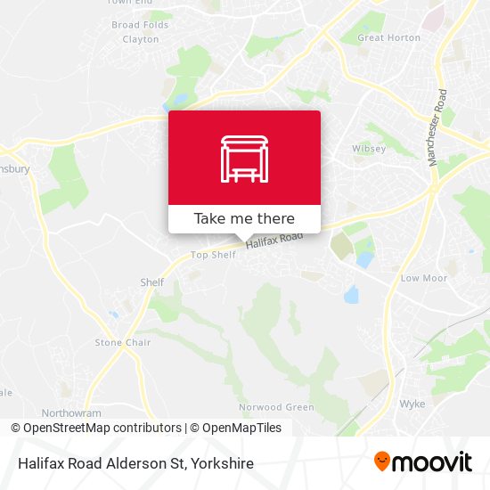Halifax Road Alderson St map