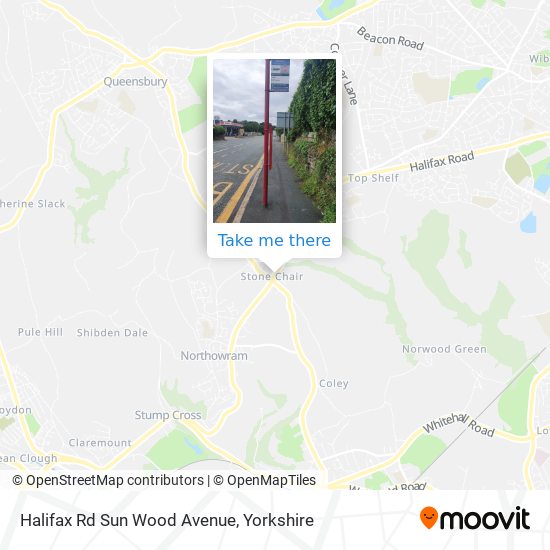 Halifax Rd Sun Wood Avenue map