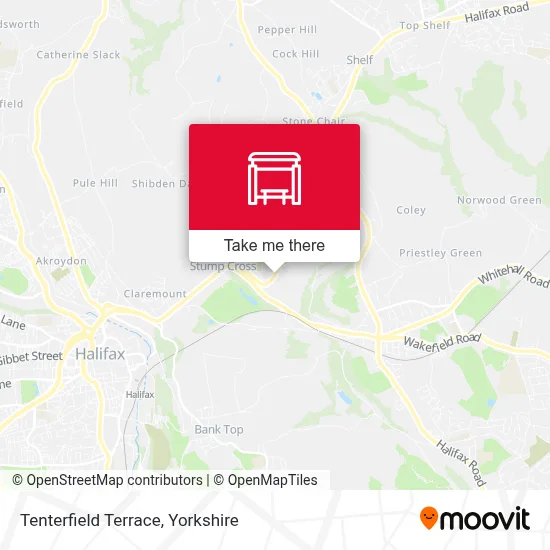 Tenterfield Terrace map