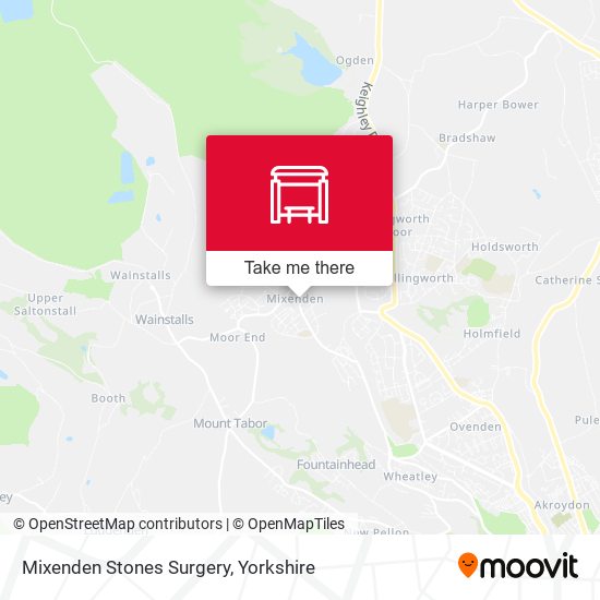 Mixenden Stones Surgery map