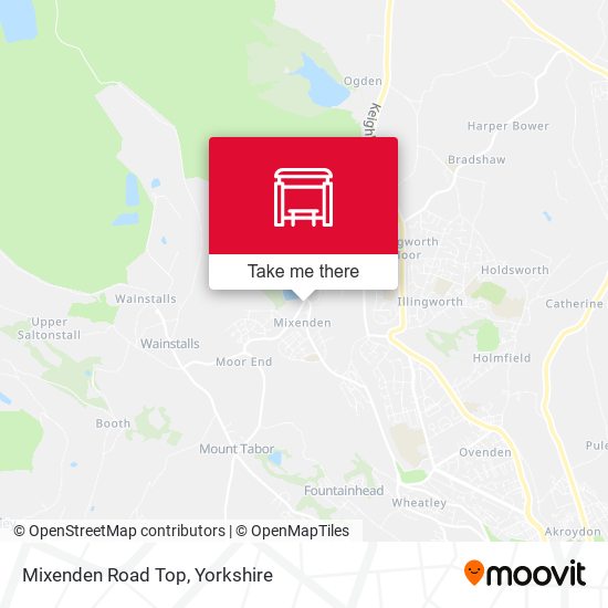 Mixenden Road Top map