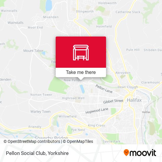 Pellon Social Club map