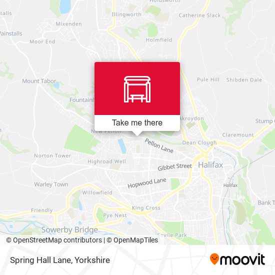 Spring Hall Lane map