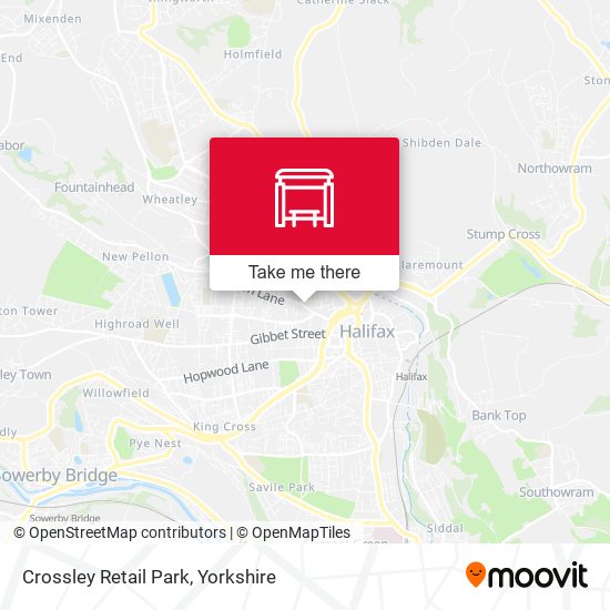Crossley Retail Park map