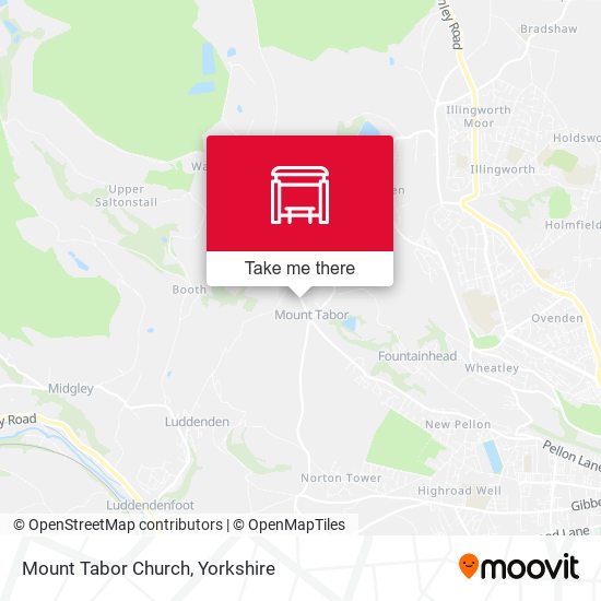 Mount Tabor Church map