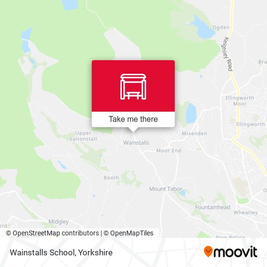 Wainstalls School map