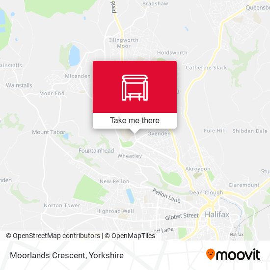 Moorlands Crescent map