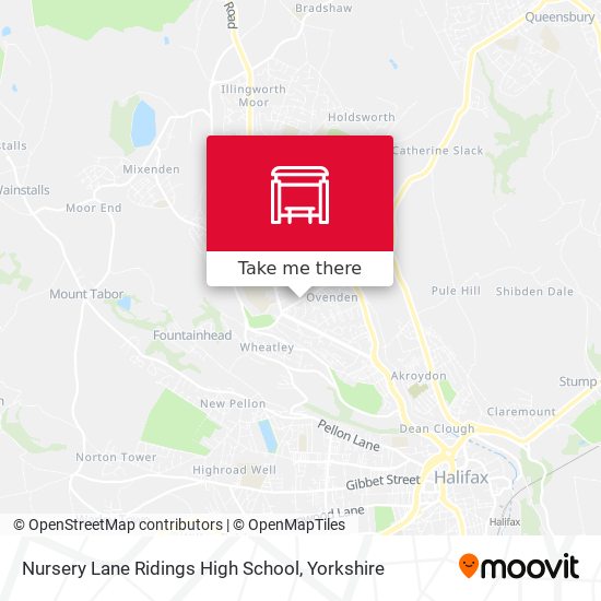 Nursery Lane Ridings High School map