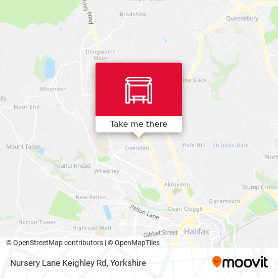 Nursery Lane Keighley Rd map