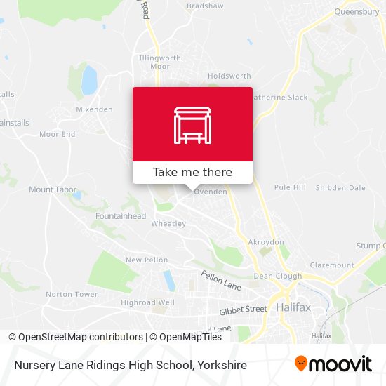 Nursery Lane Ridings High School map