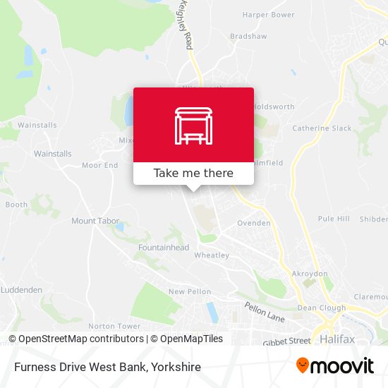 Furness Drive West Bank map