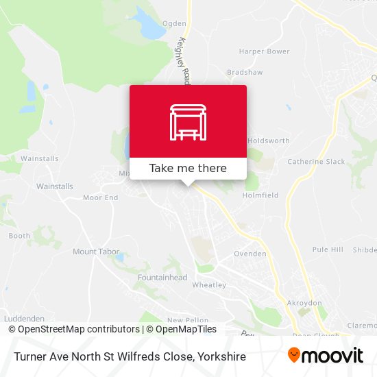 Turner Ave North St Wilfreds Close map