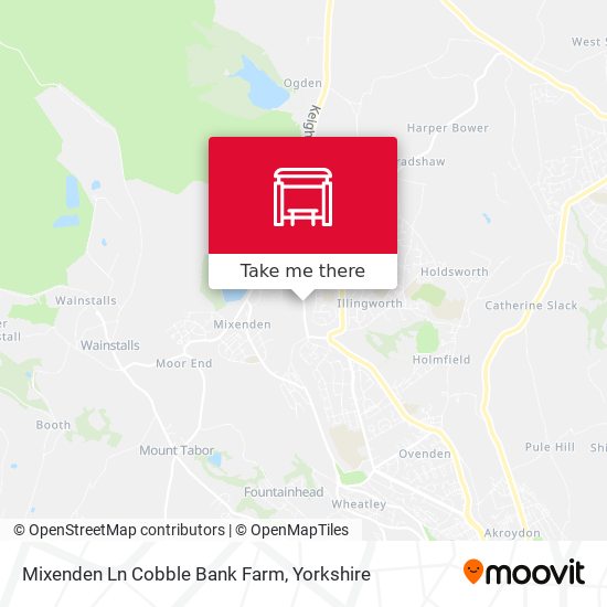 Mixenden Ln Cobble Bank Farm map