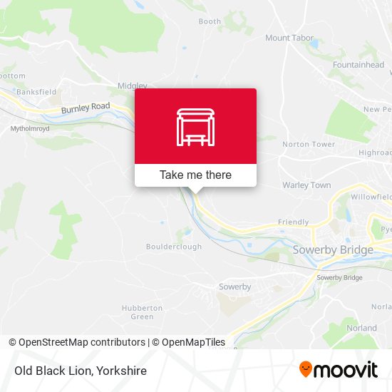 Old Black Lion map