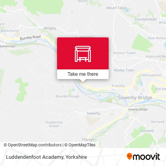 Luddendenfoot Academy map