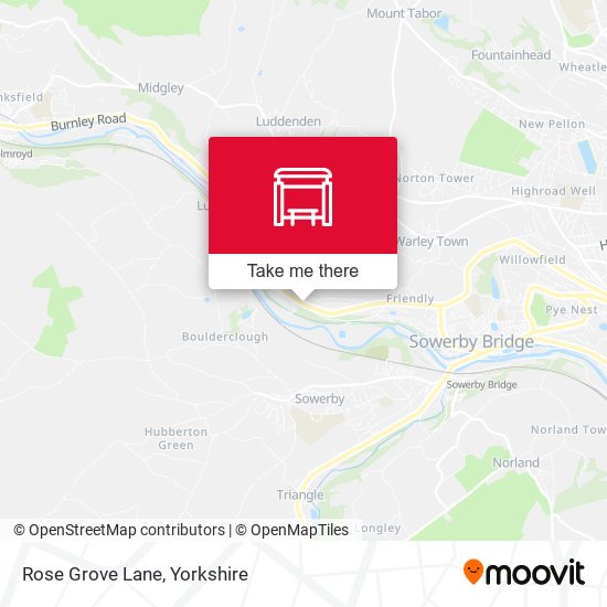 Rose Grove Lane map