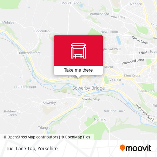 Tuel Lane Top map