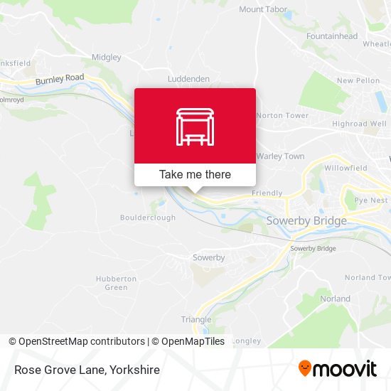 Rose Grove Lane map