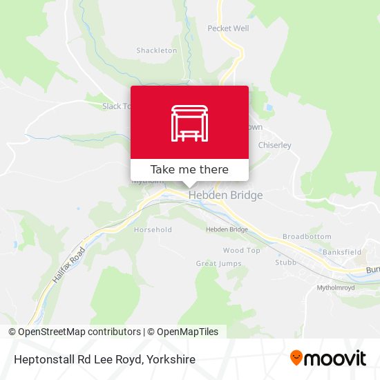 Heptonstall Rd Lee Royd map