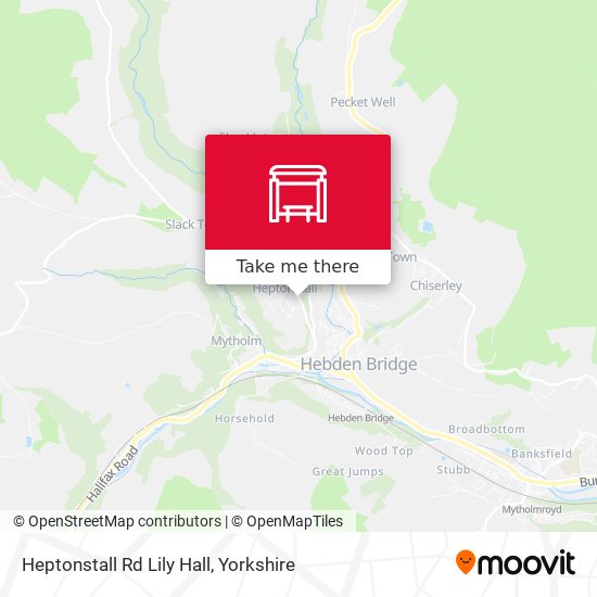 Heptonstall Rd Lily Hall map