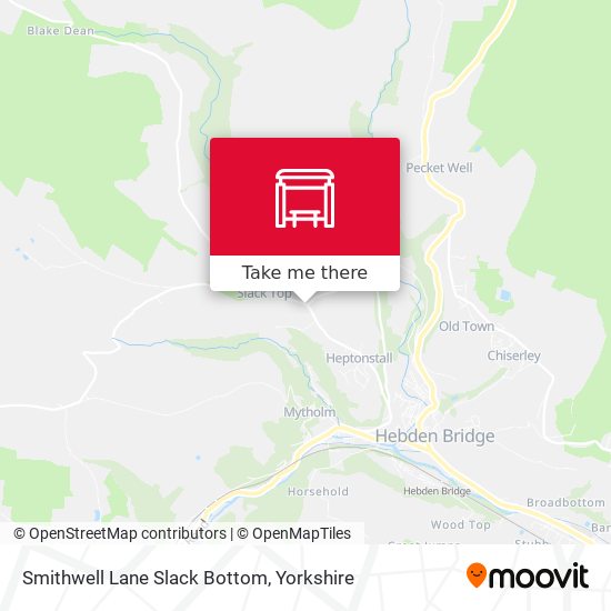 Smithwell Lane Slack Bottom map