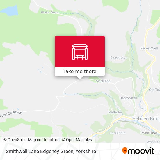 Smithwell Lane Edgehey Green map
