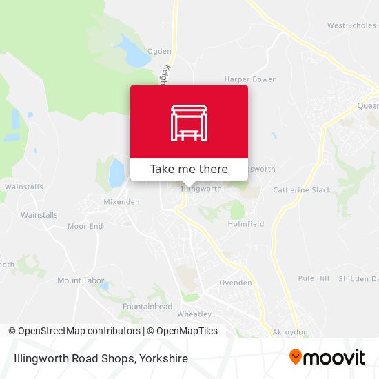 Illingworth Road Shops map