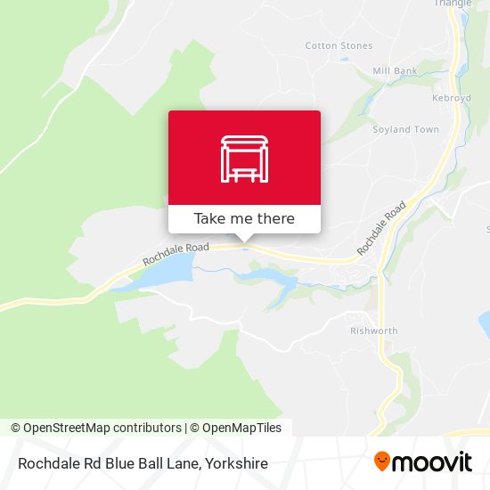 Rochdale Rd Blue Ball Lane map