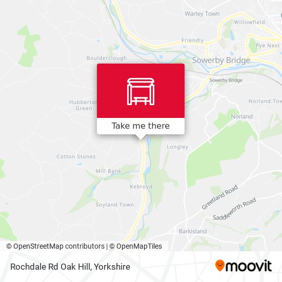 Rochdale Rd Oak Hill map