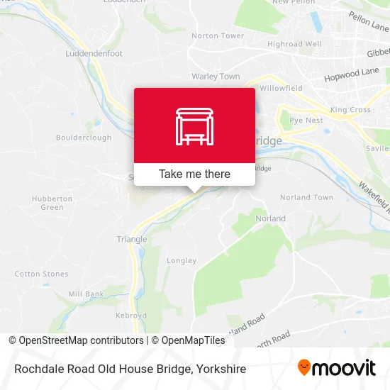 Rochdale Road Old House Bridge map