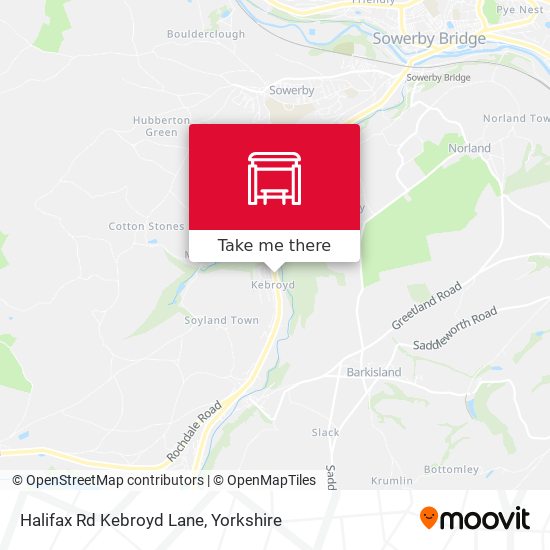 Halifax Rd Kebroyd Lane map