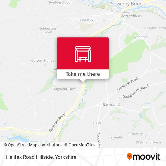 Halifax Road Hillside map