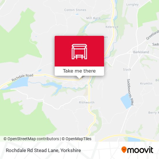 Rochdale Rd Stead Lane map