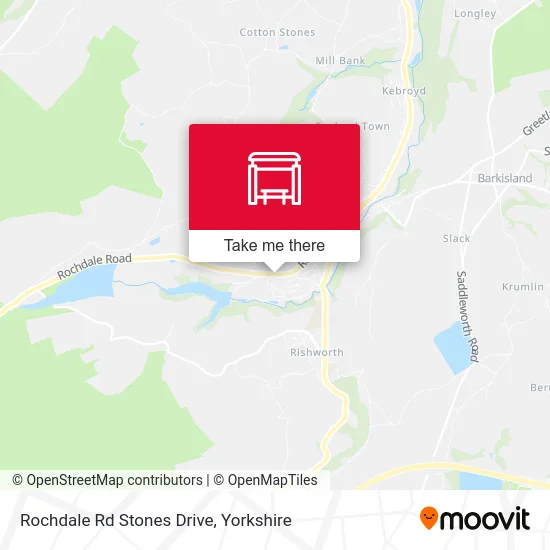 Rochdale Rd Stones Drive map