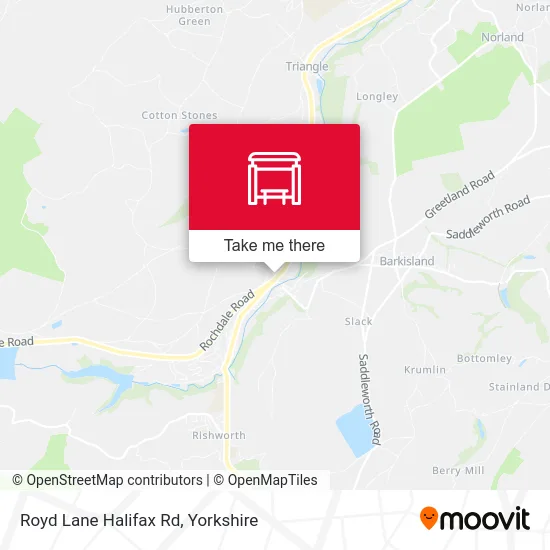 Royd Lane Halifax Rd map