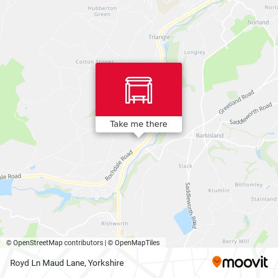Royd Ln Maud Lane map