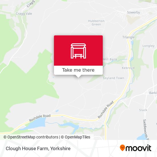 Clough House Farm map